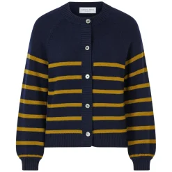 Schurwoll-Strickjacke