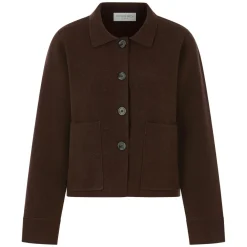 Schurwoll-Strickjacke