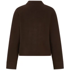 Schurwoll-Strickjacke