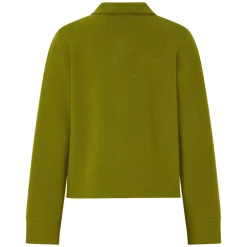 Schurwoll-Strickjacke