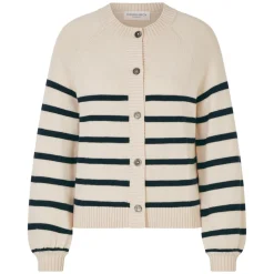 Schurwoll-Strickjacke