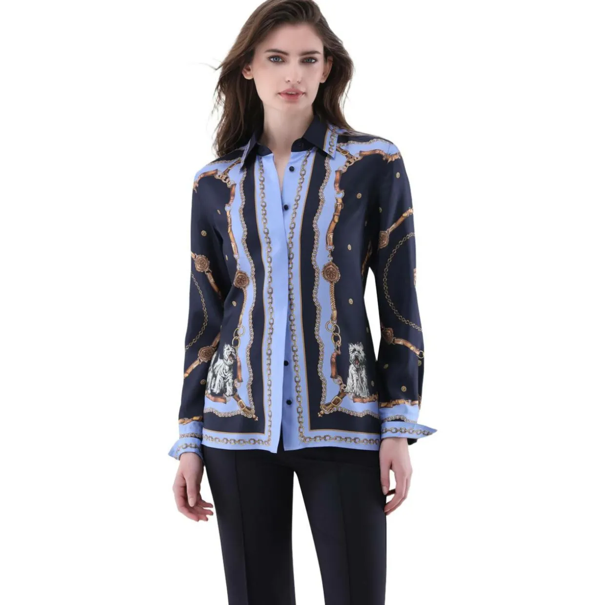 Seidenbluse