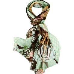 Seidenschal mit floralem print