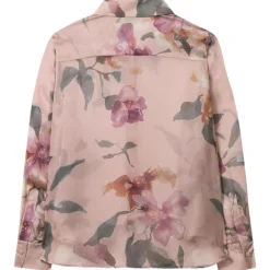 Silk Bluse mit floral-Print
