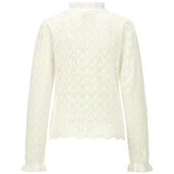 Strickpullover Lace Stitch Ruffles