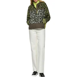 Trekking pullover mit 3d-effekt-strick