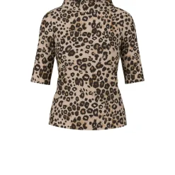 Trendiges t-shirt mit leo-print