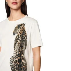 T-shirt mit leoparden druck