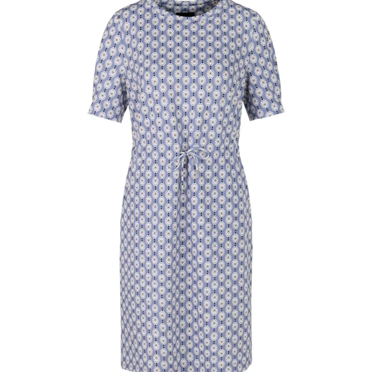 T-shirt-kleid mit tunnelzug