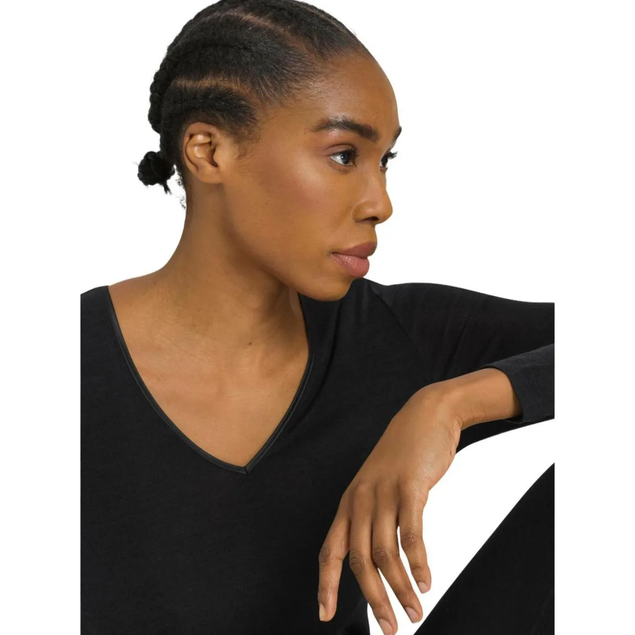 Woolen silk l/slv shirt