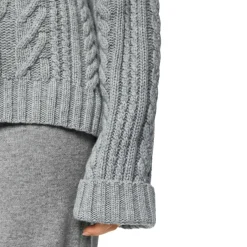 Zopfstrickpullover