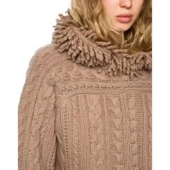 Zopfstrickpullover